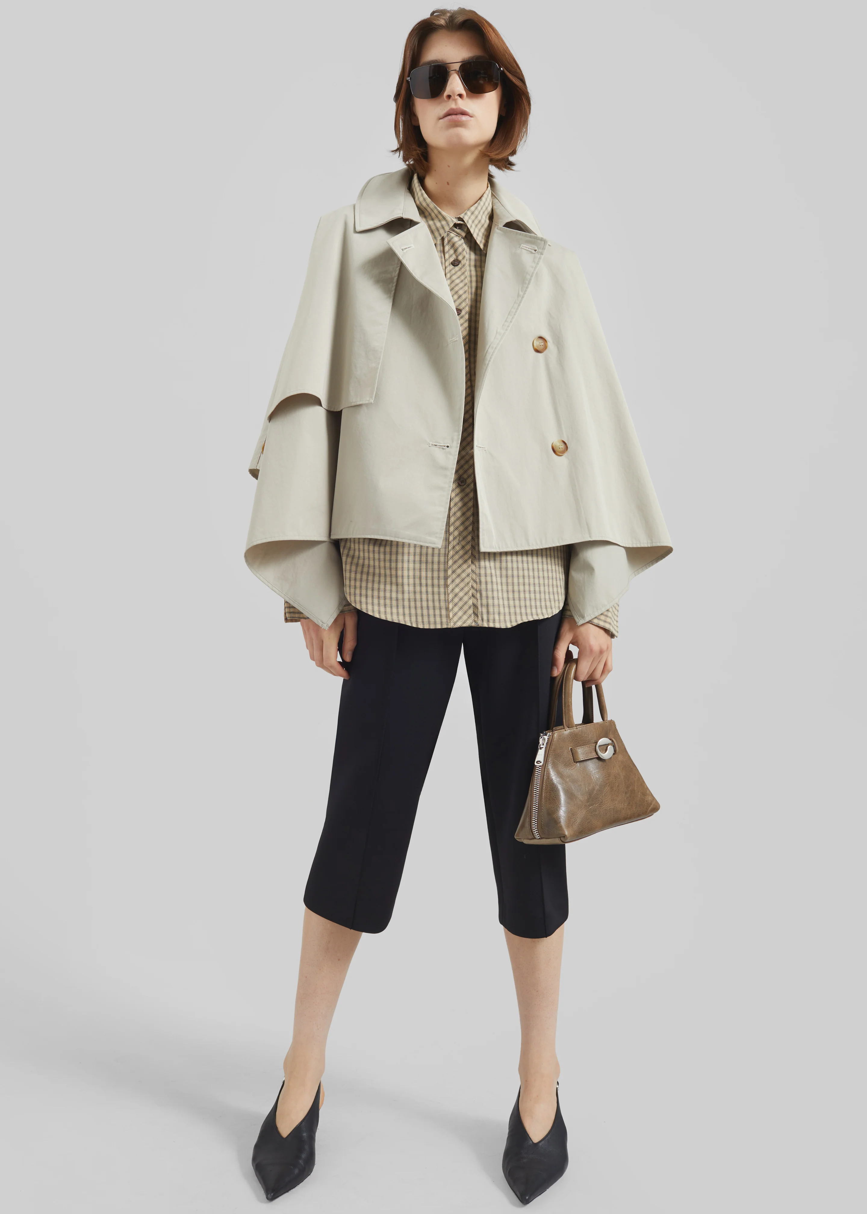 Maren Cape Trench - Beige - Image 3