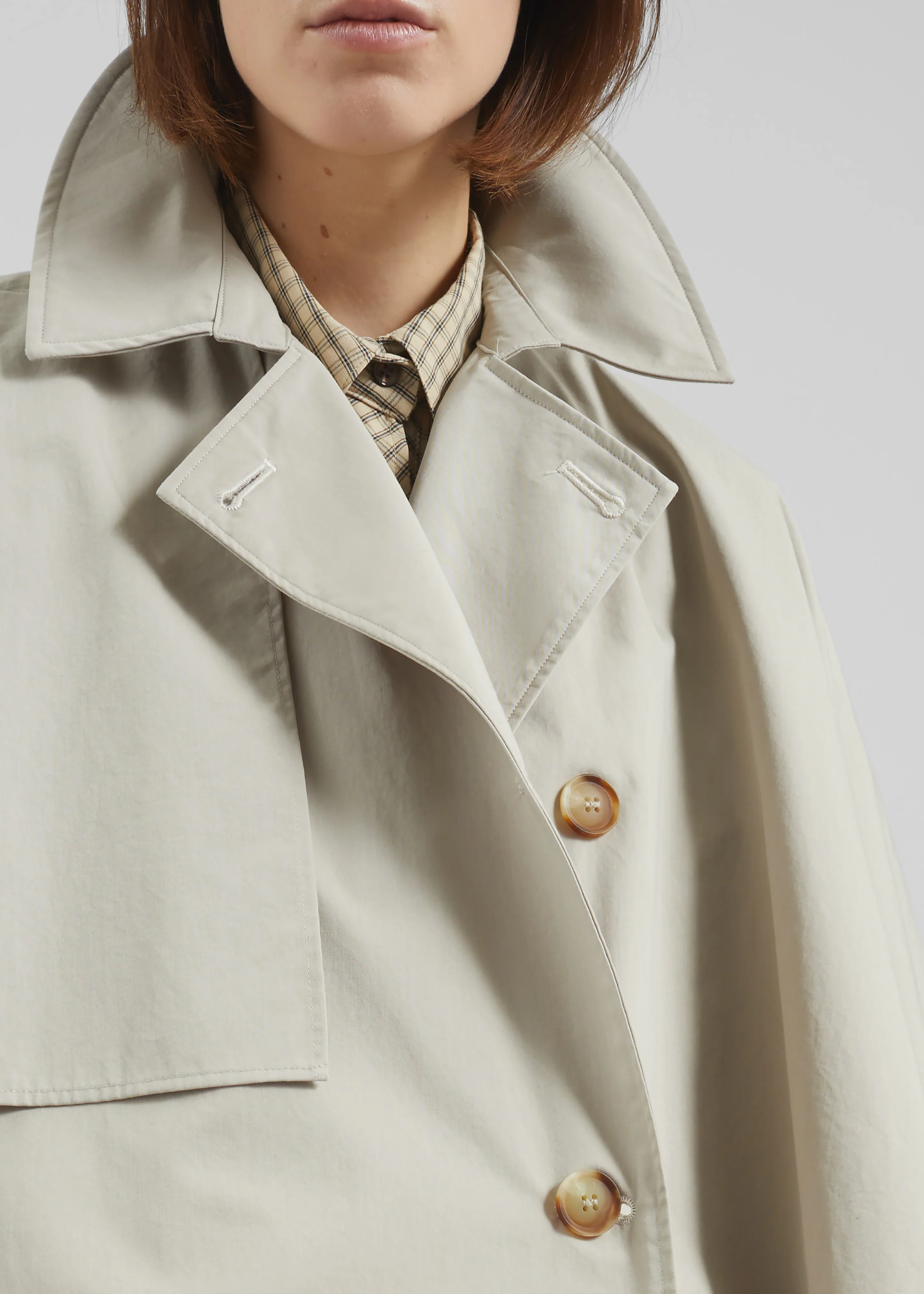 Maren Cape Trench - Beige - Image 5
