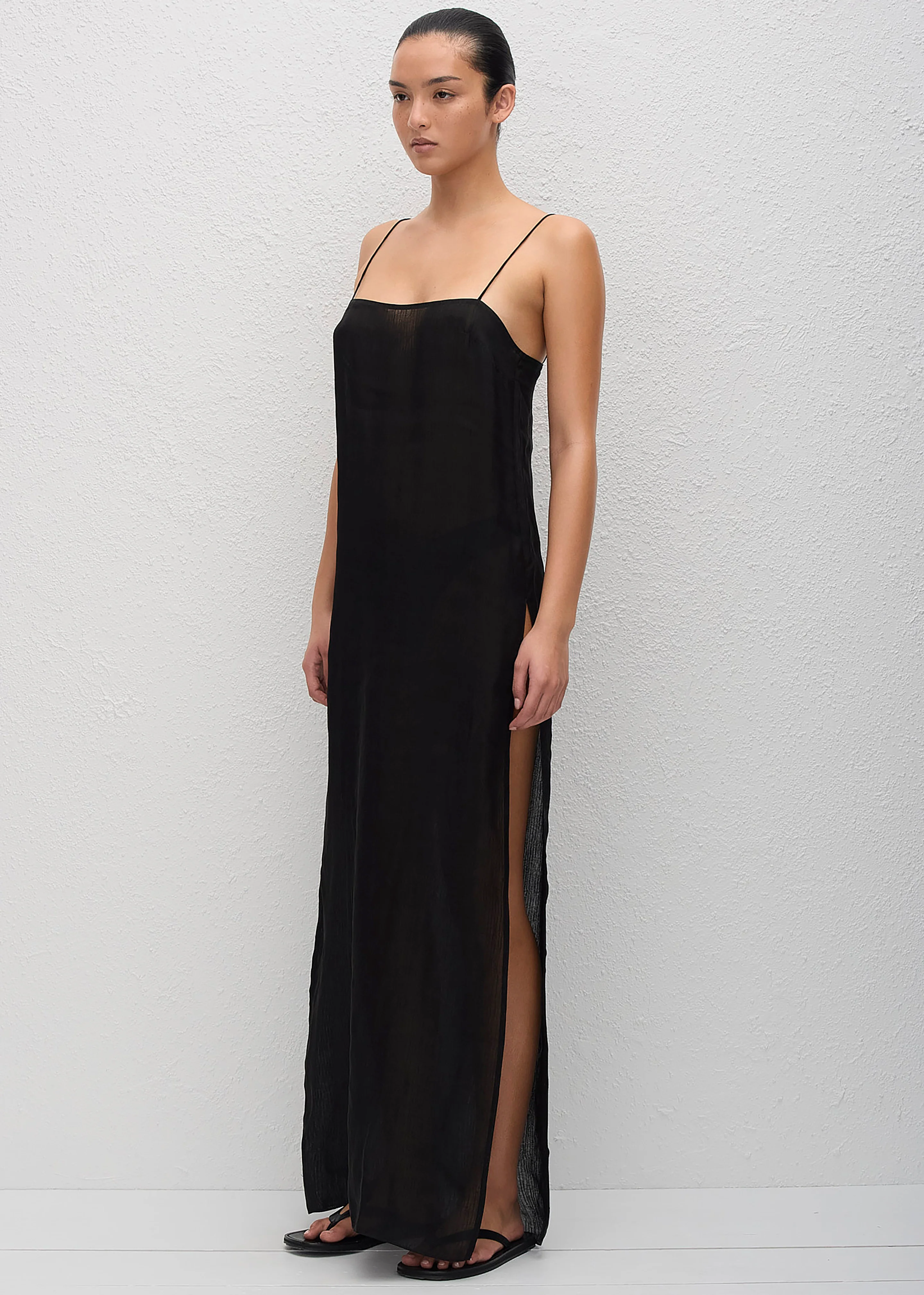Matteau Sheer Cami Dress - Black - Image 5