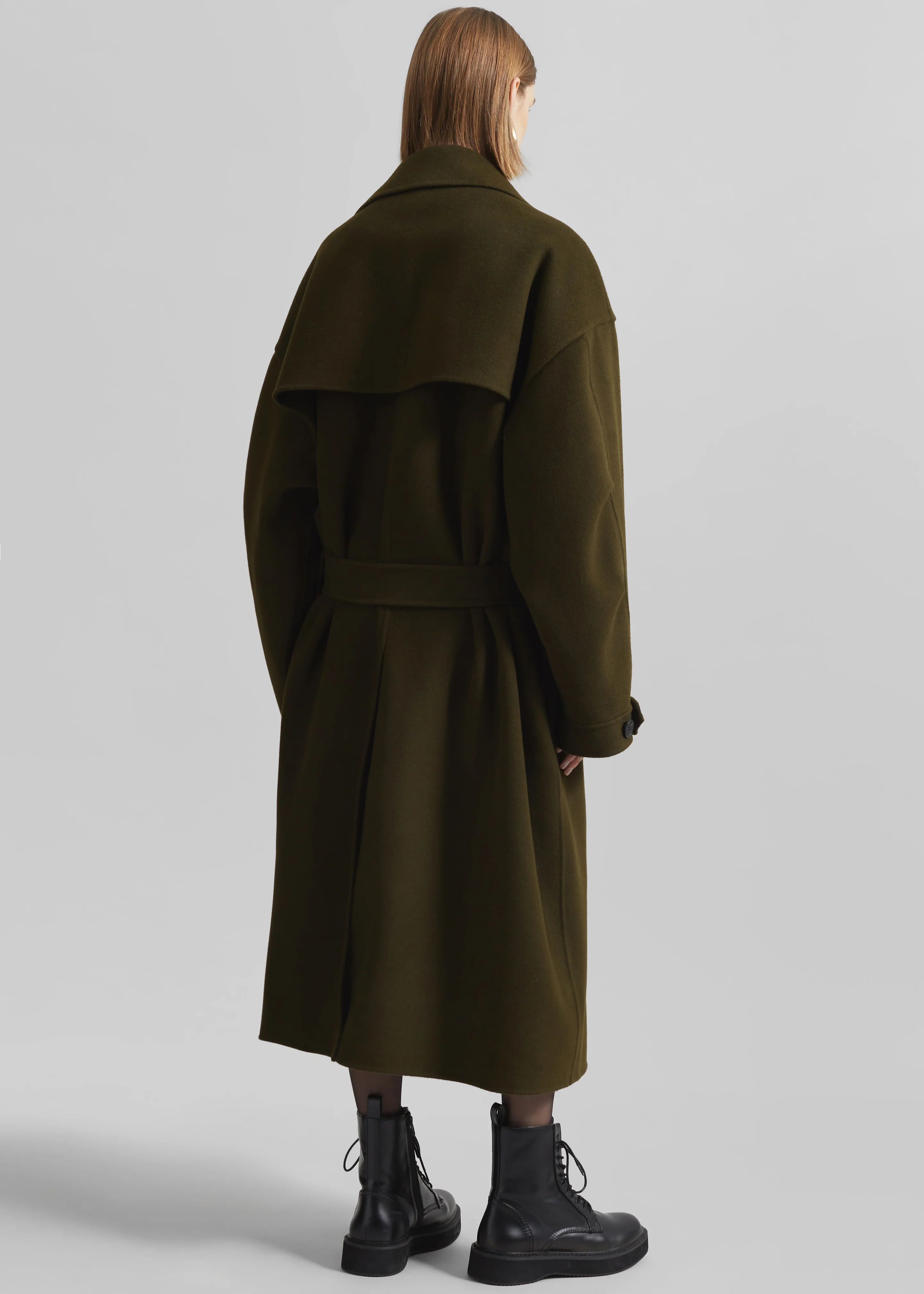 Mavis Long Coat - Khaki - Image 7