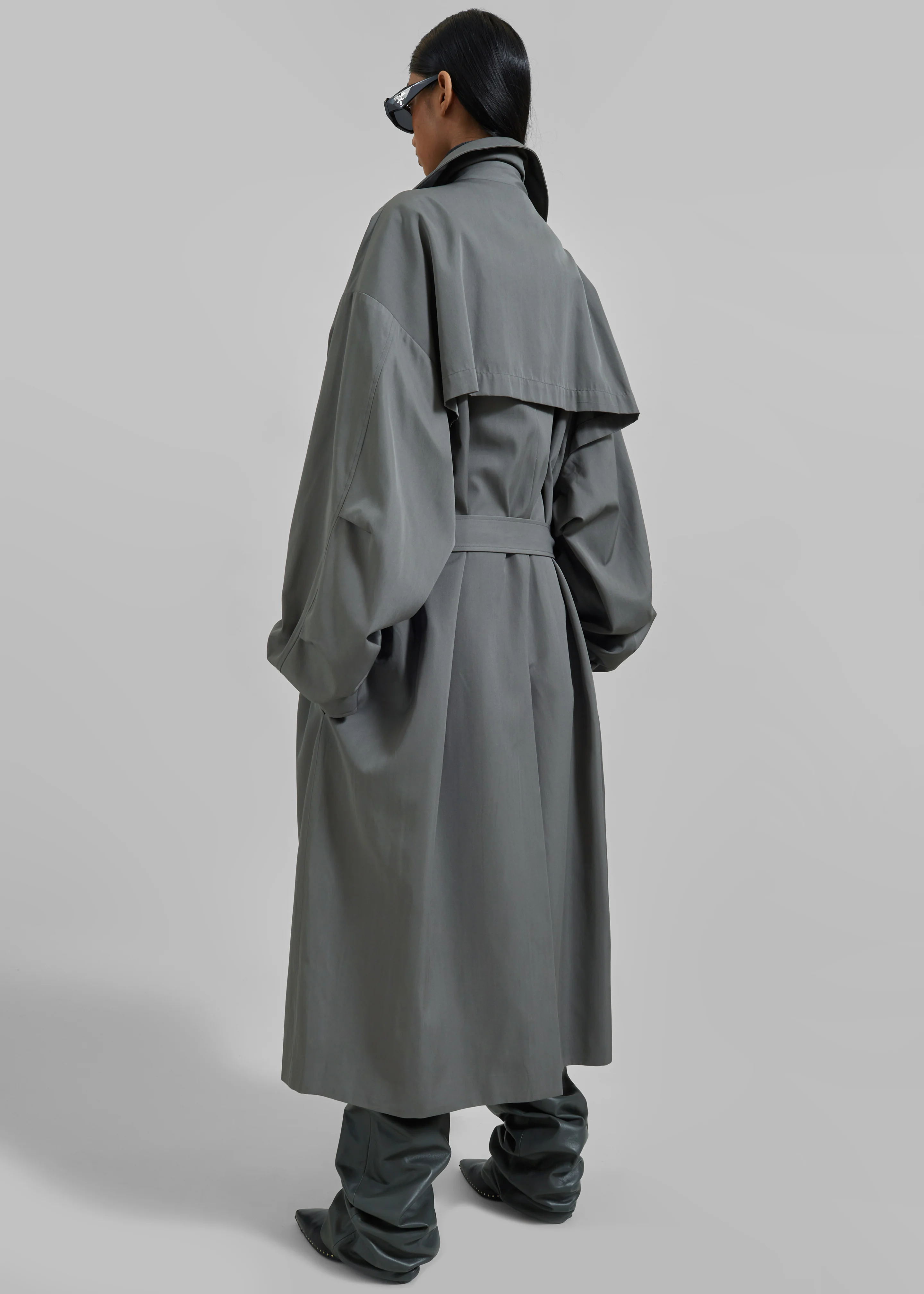 Mavis Oversized Trench - Grey - Image 10