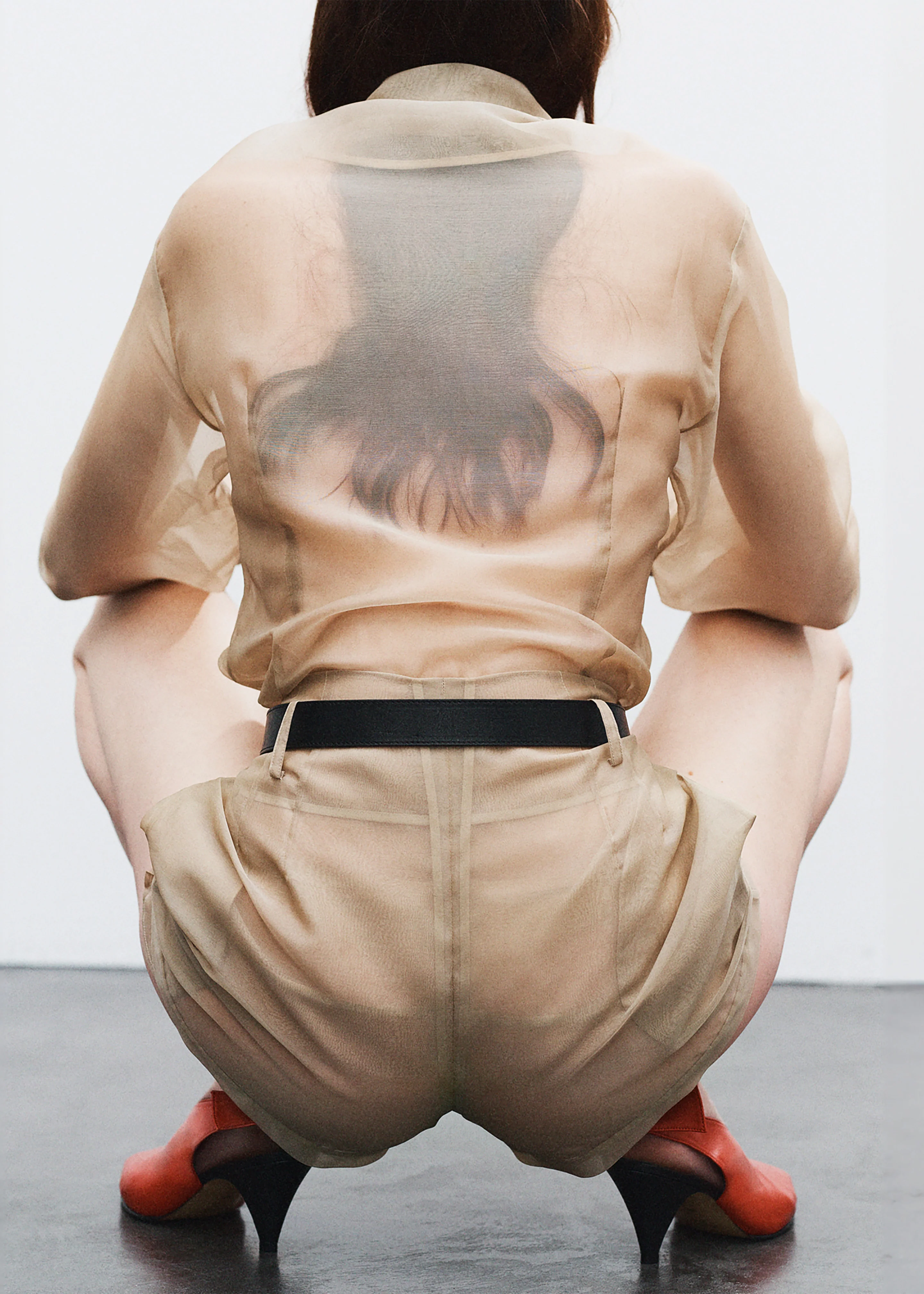 Peri Sheer Shirt - Desert Sand - Image 7