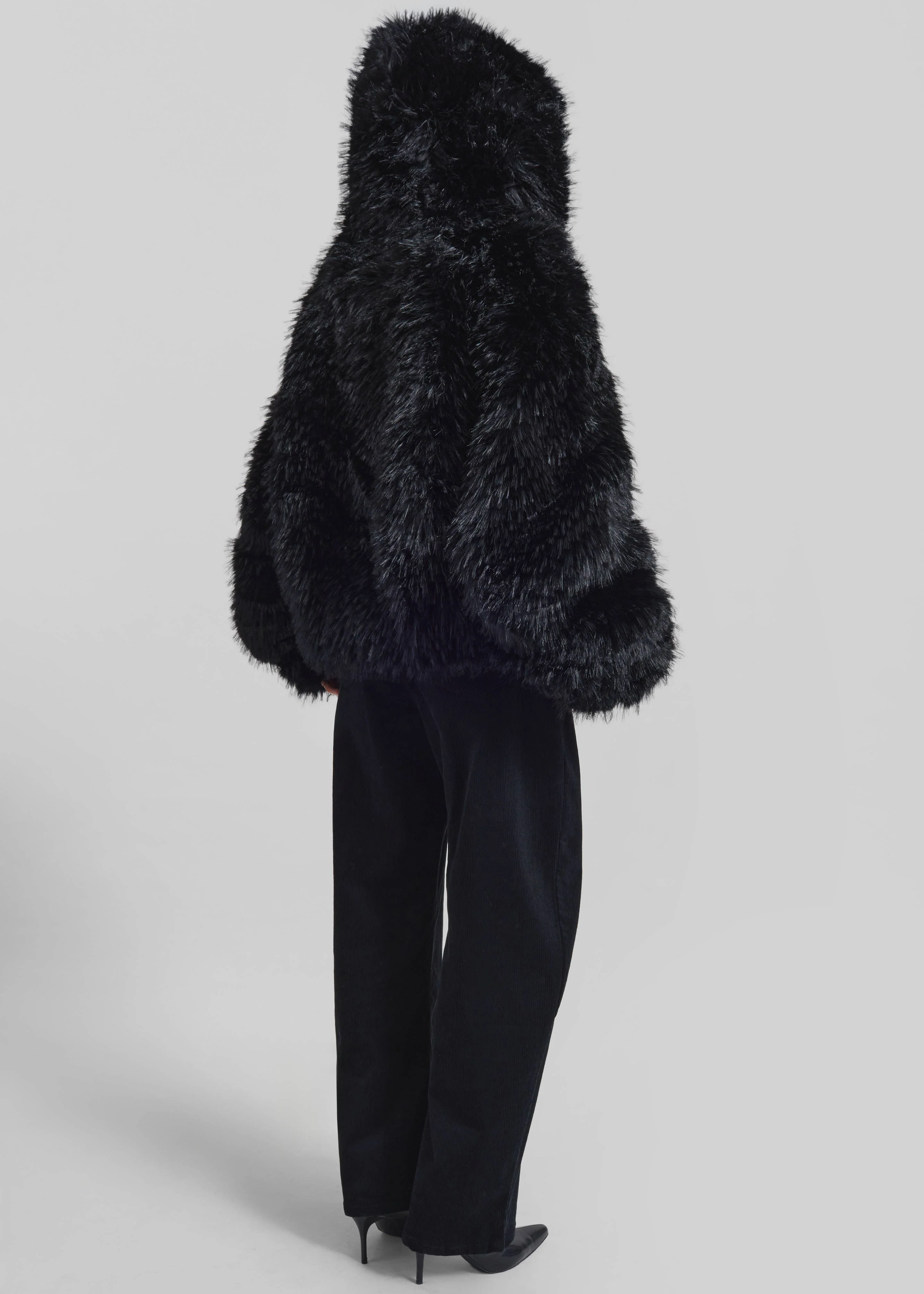Pieces Uniques Le Sailor Faux Fur Sweatshirt - Black - Image 12