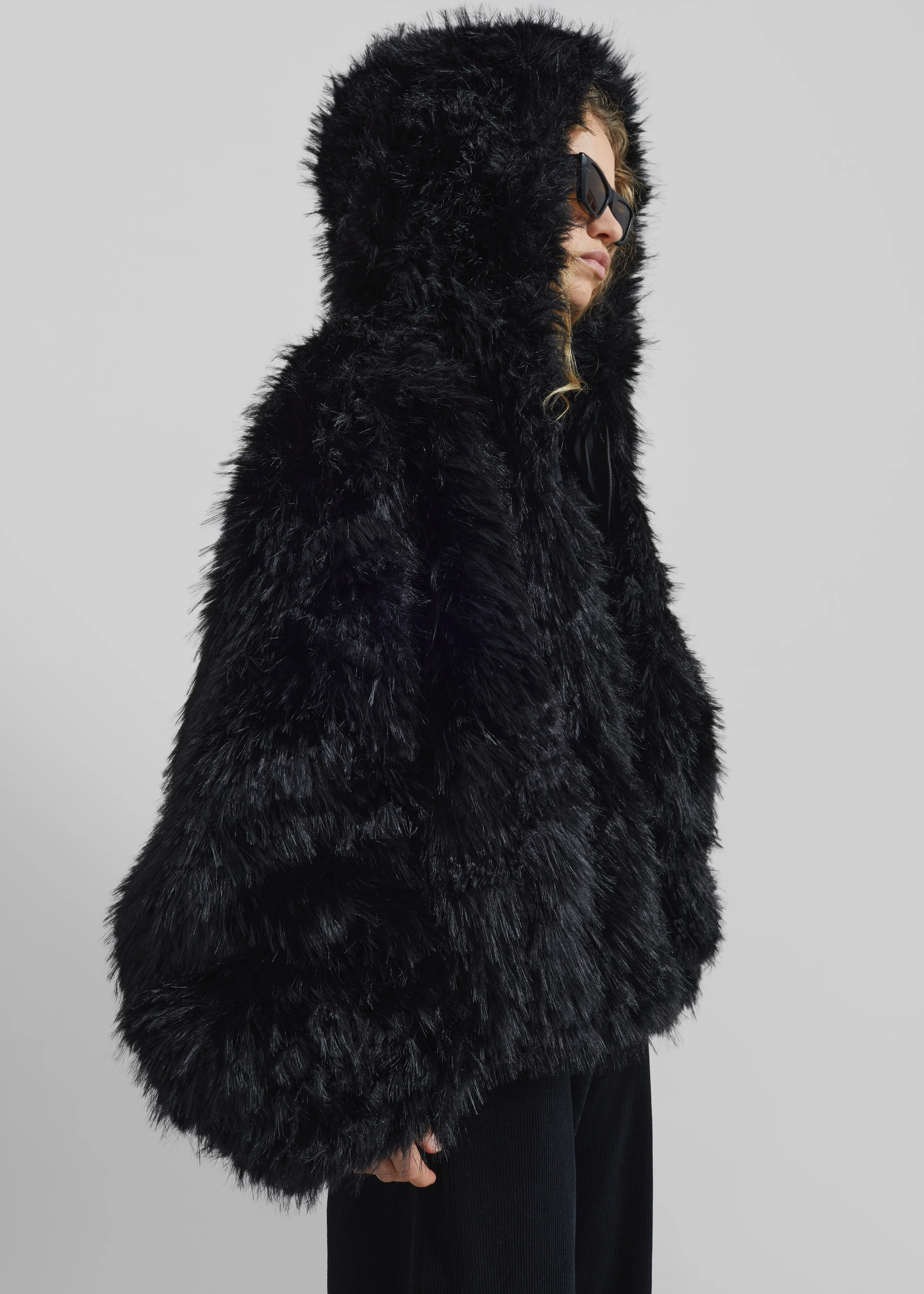Pieces Uniques Le Sailor Faux Fur Sweatshirt - Black - Image 6