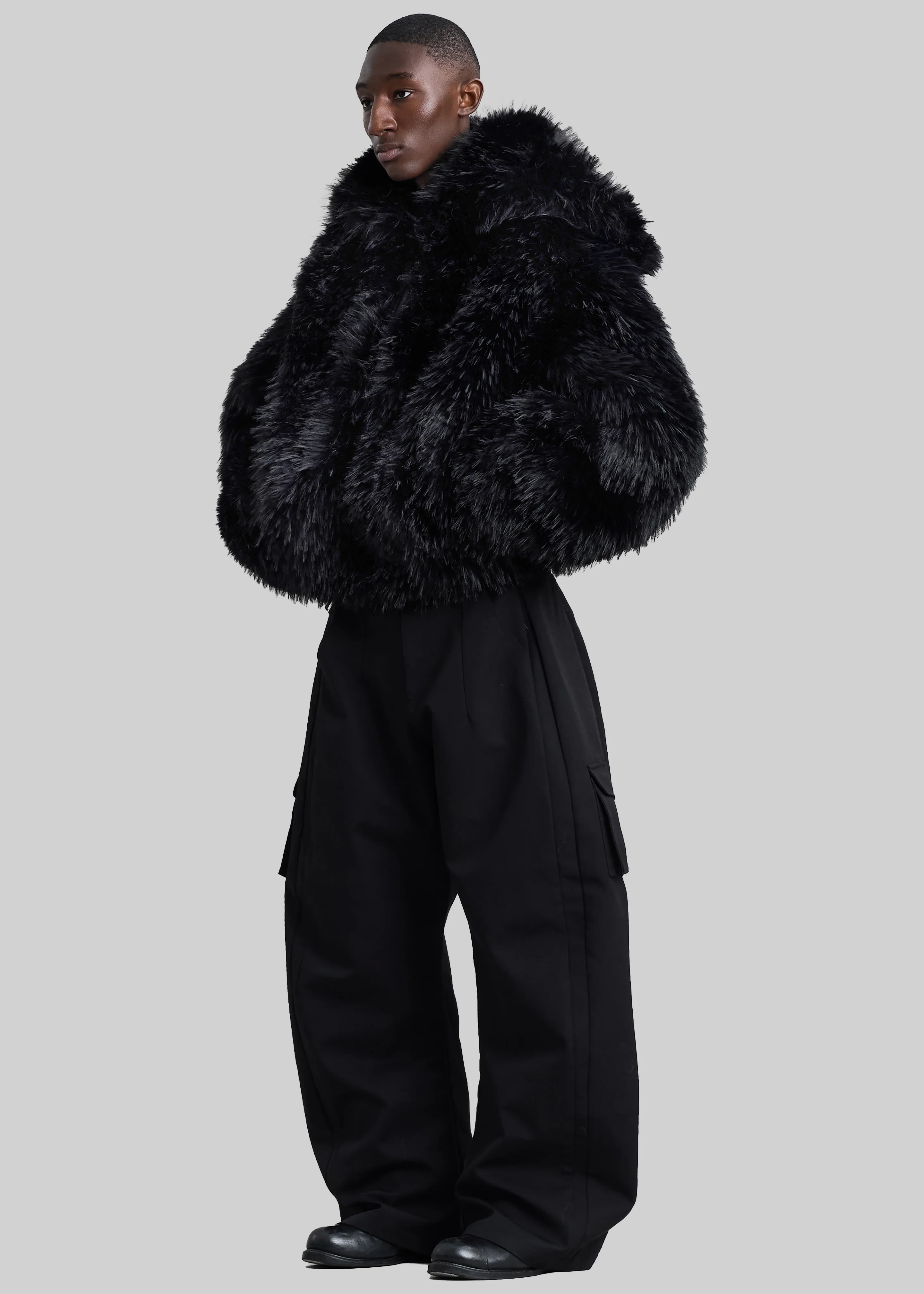 Pieces Uniques Le Sailor Faux Fur Sweatshirt - Black - Image 7