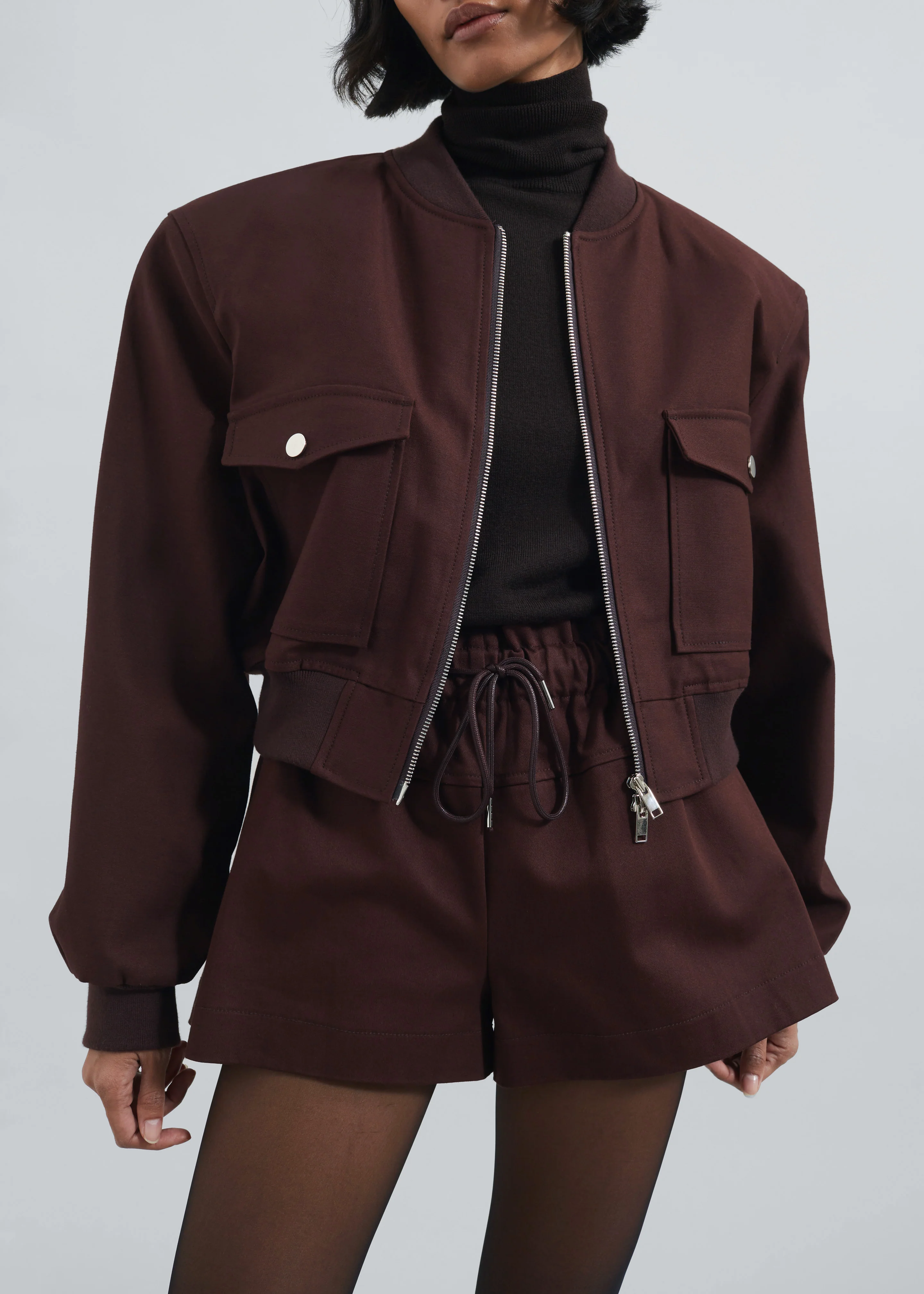 Pomona Shorts - Burgundy - Image 5