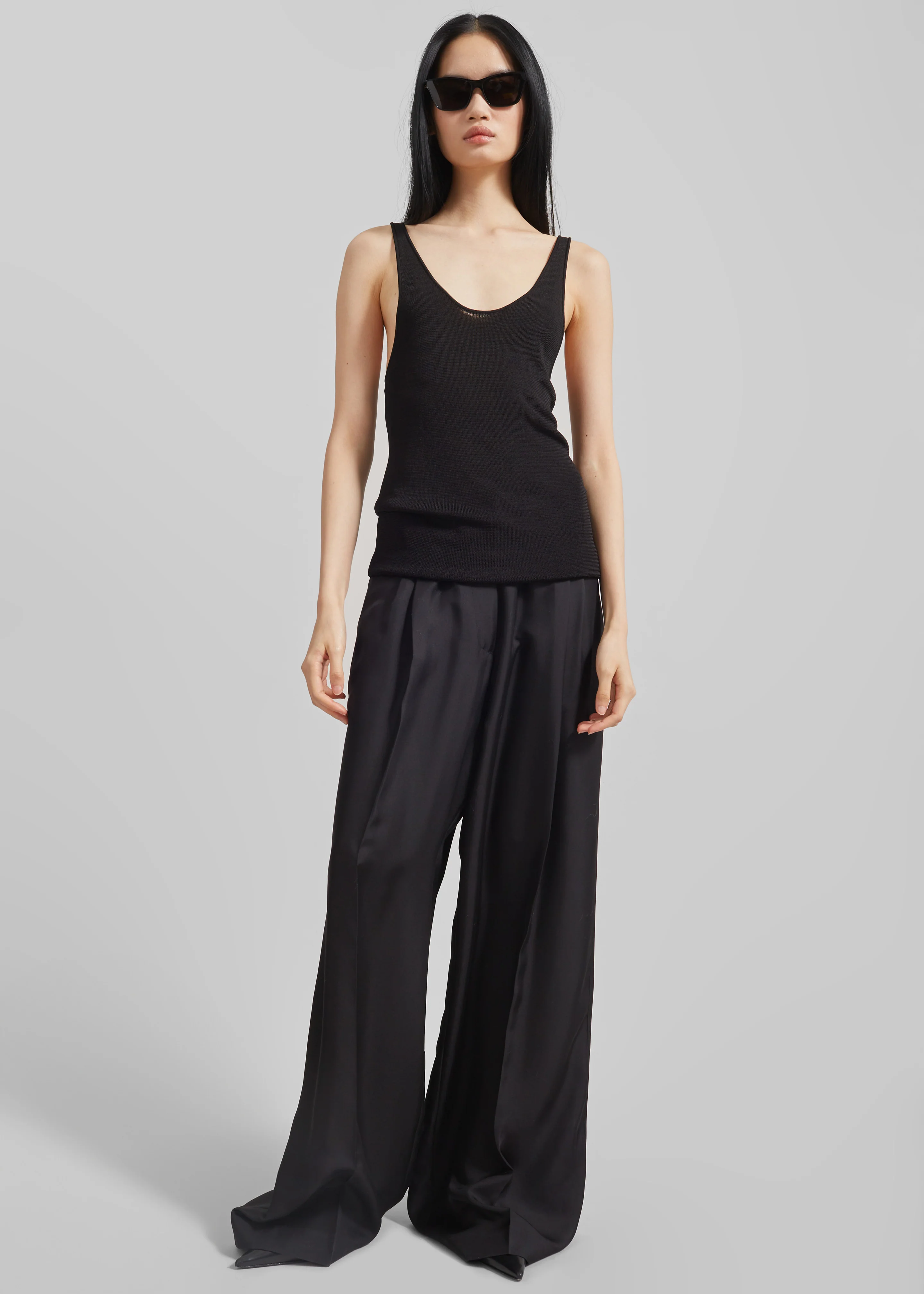 Rivo Knit Tank Top - Black - Image 6