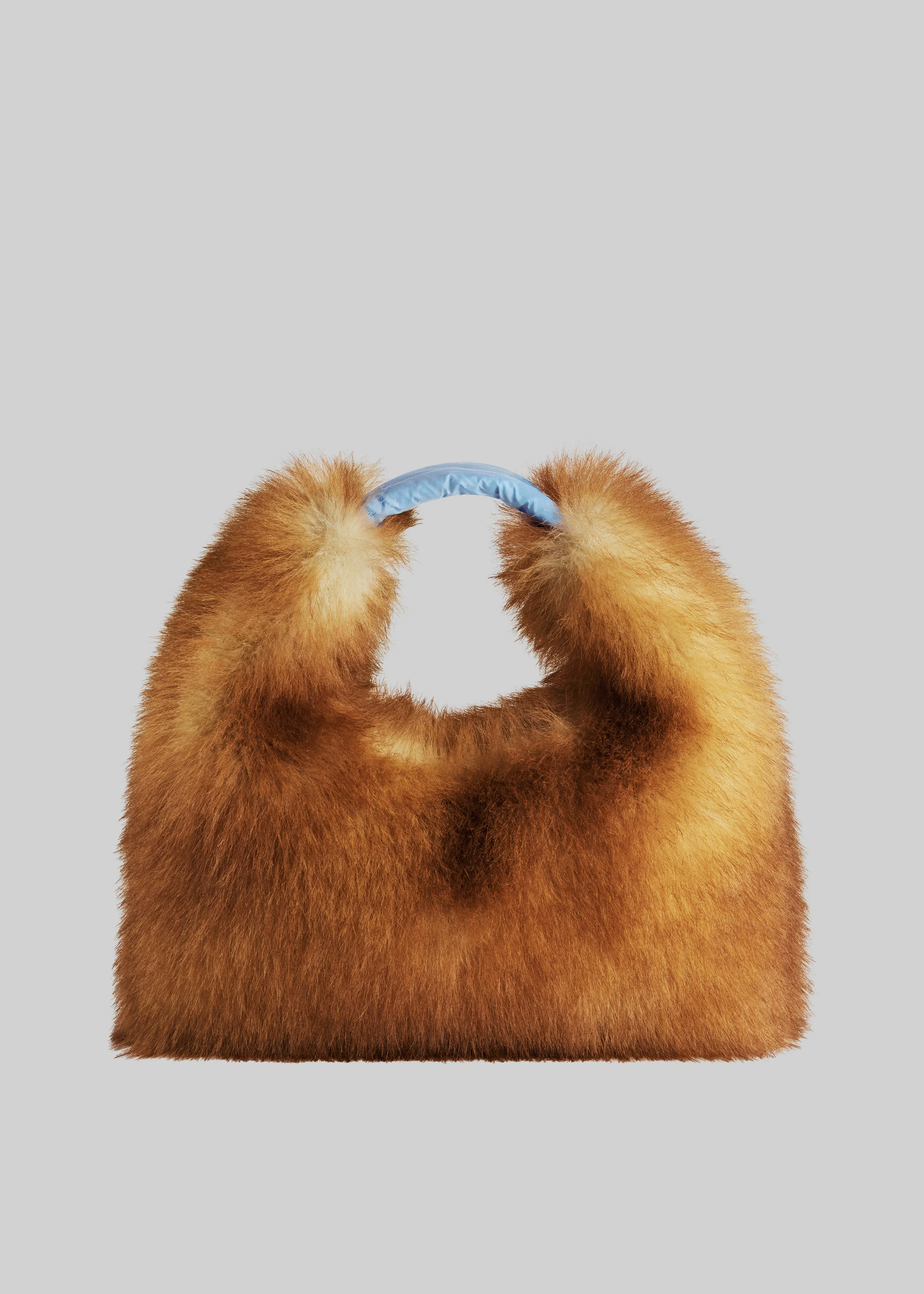 Sella Faux Fur Bag - Camel - Image 2