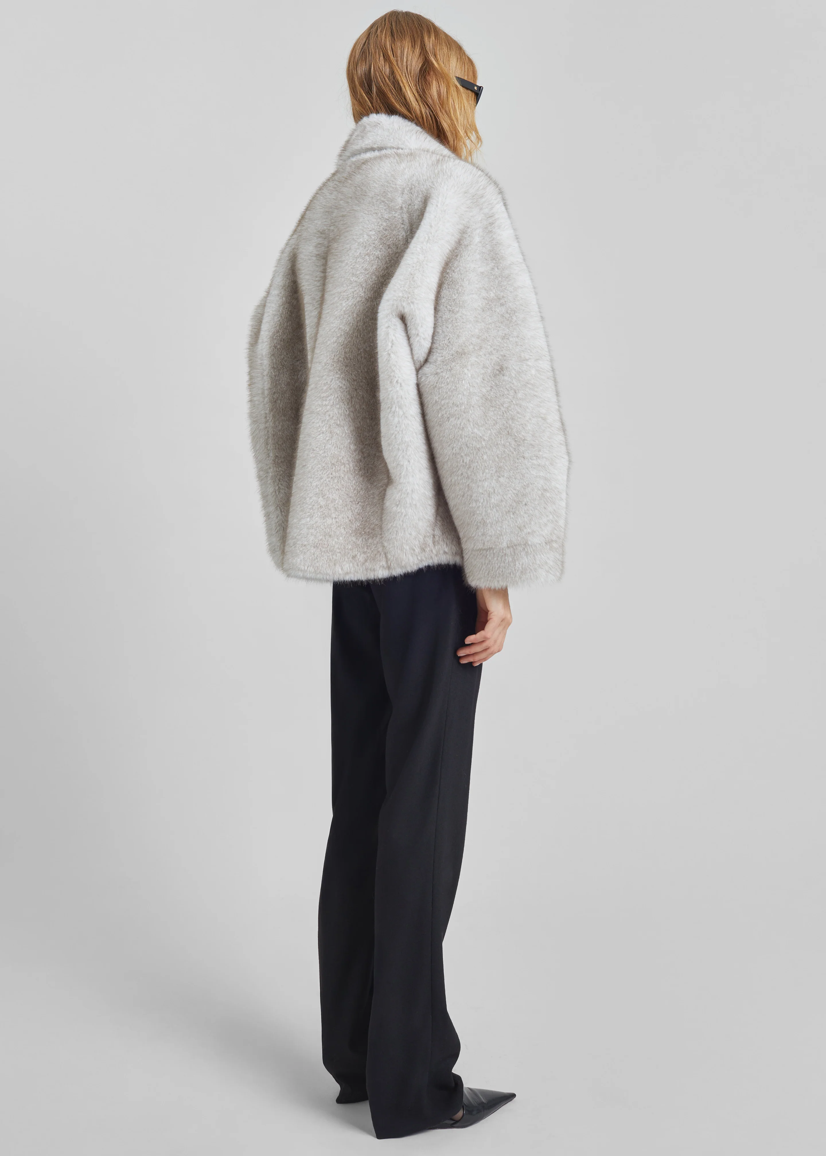 Senja Faux Fur Jacket - Light Beige - Image 6