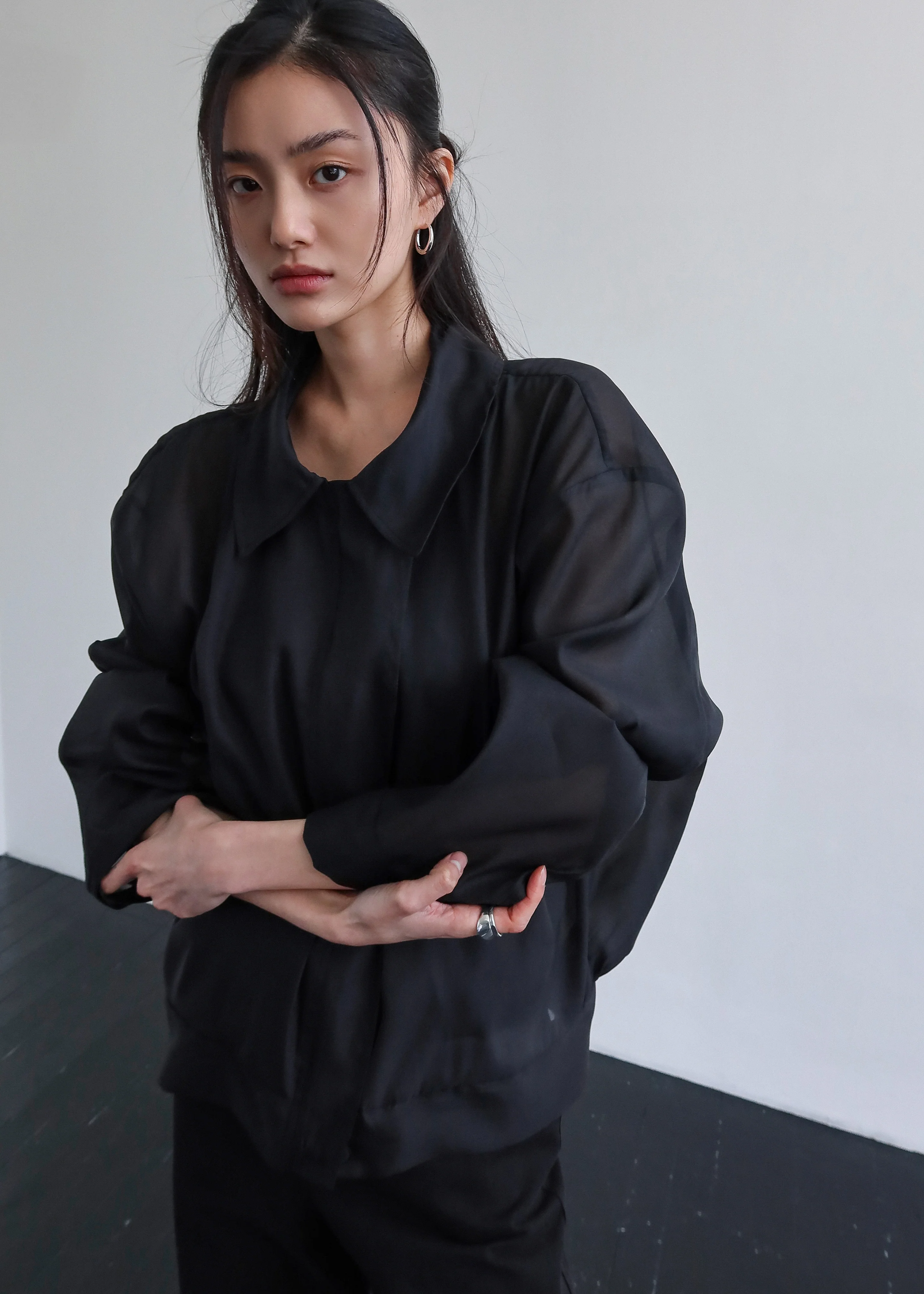 Soller Sheer Jacket - Black - Image 5