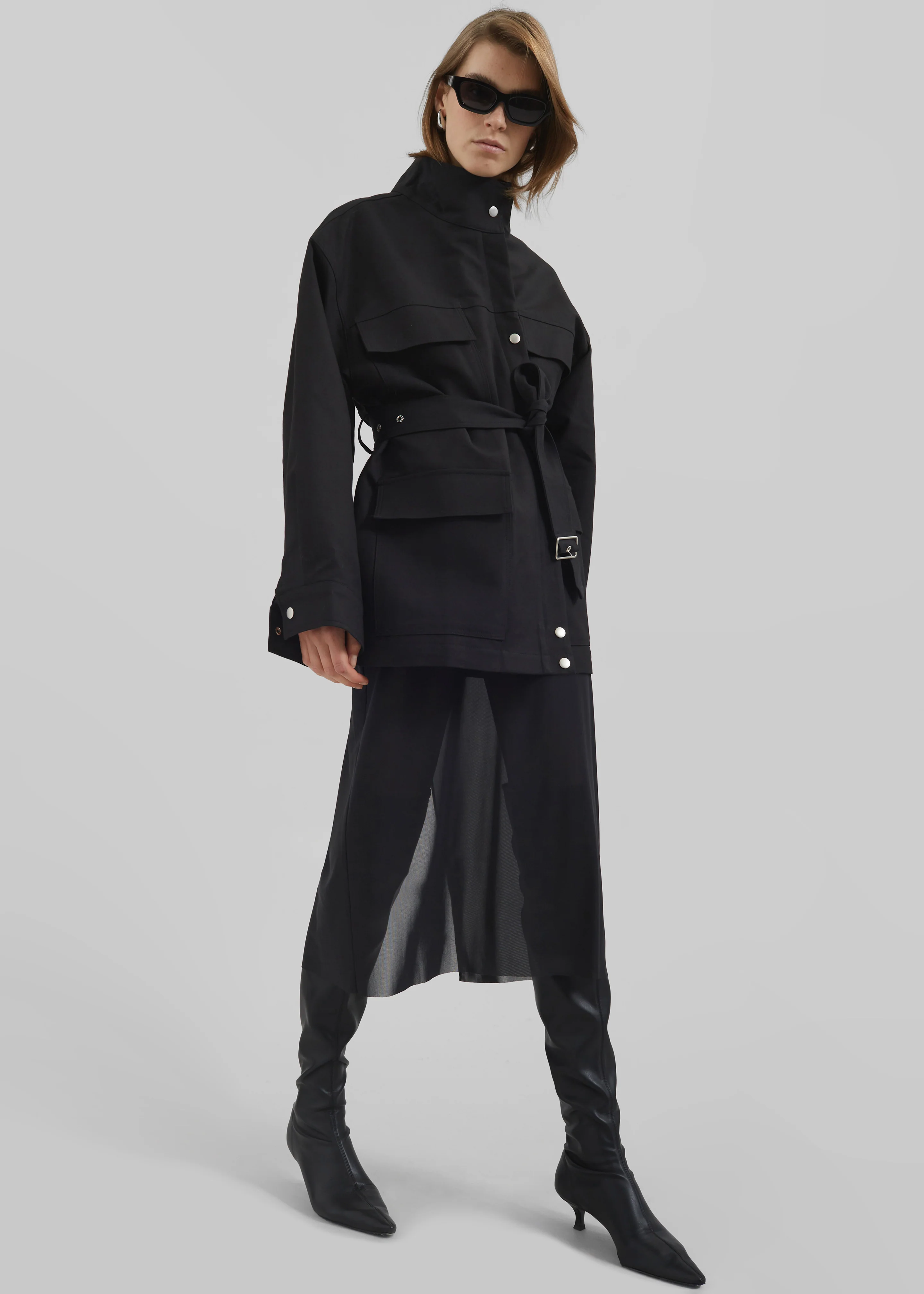Suva Sheer Skirt - Black - Image 2