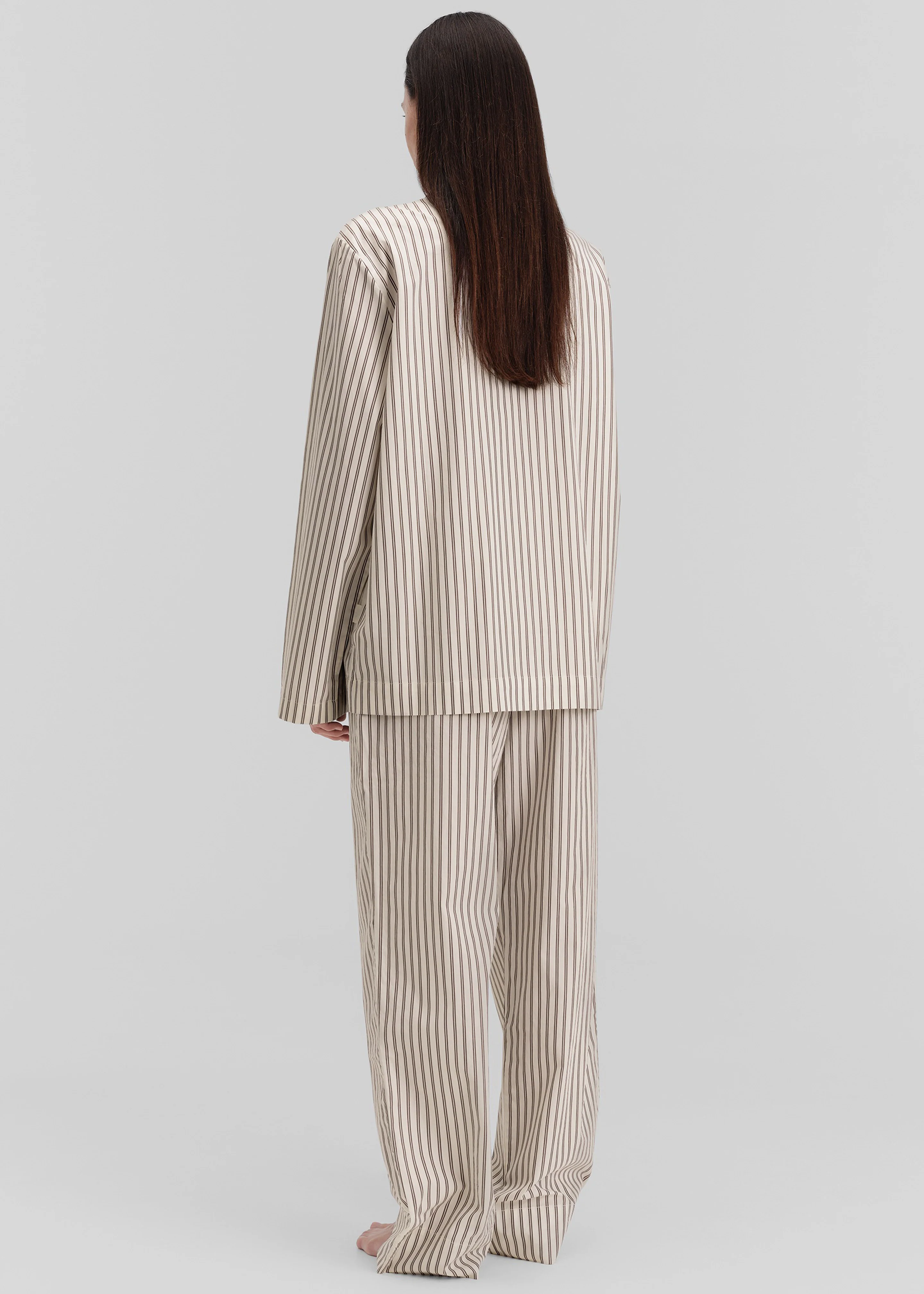 Tekla Poplin Pyjama Pants - Hopper Stripes - Image 8
