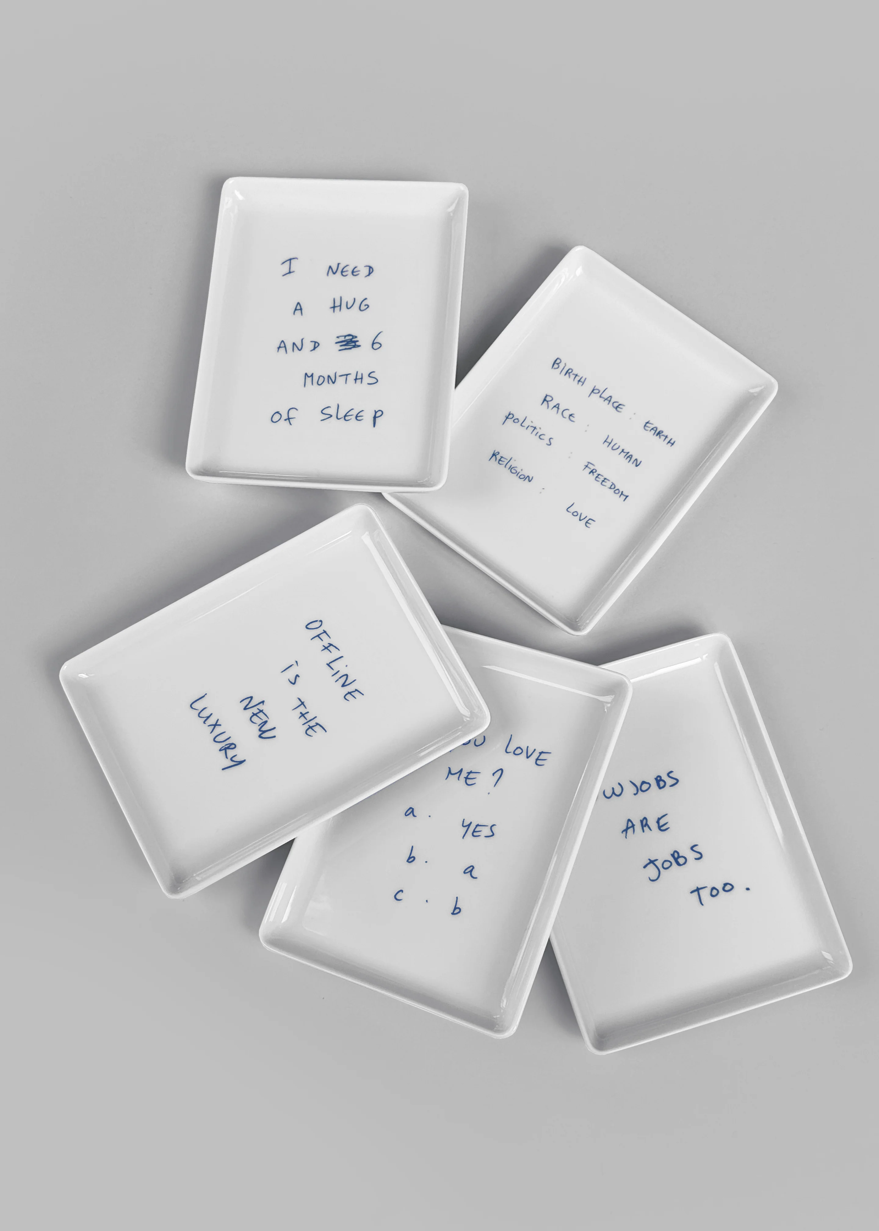 TFS x Thomas Lélu Love Me Tray - White/Blue - Image 3