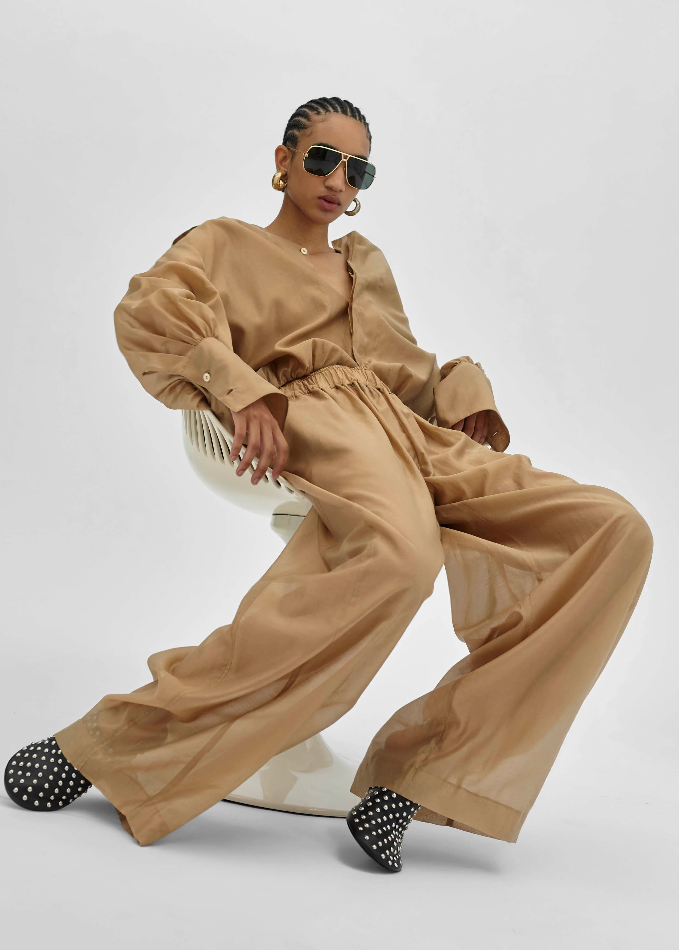 TheLatest Diana Shirt - Nude - Image 10