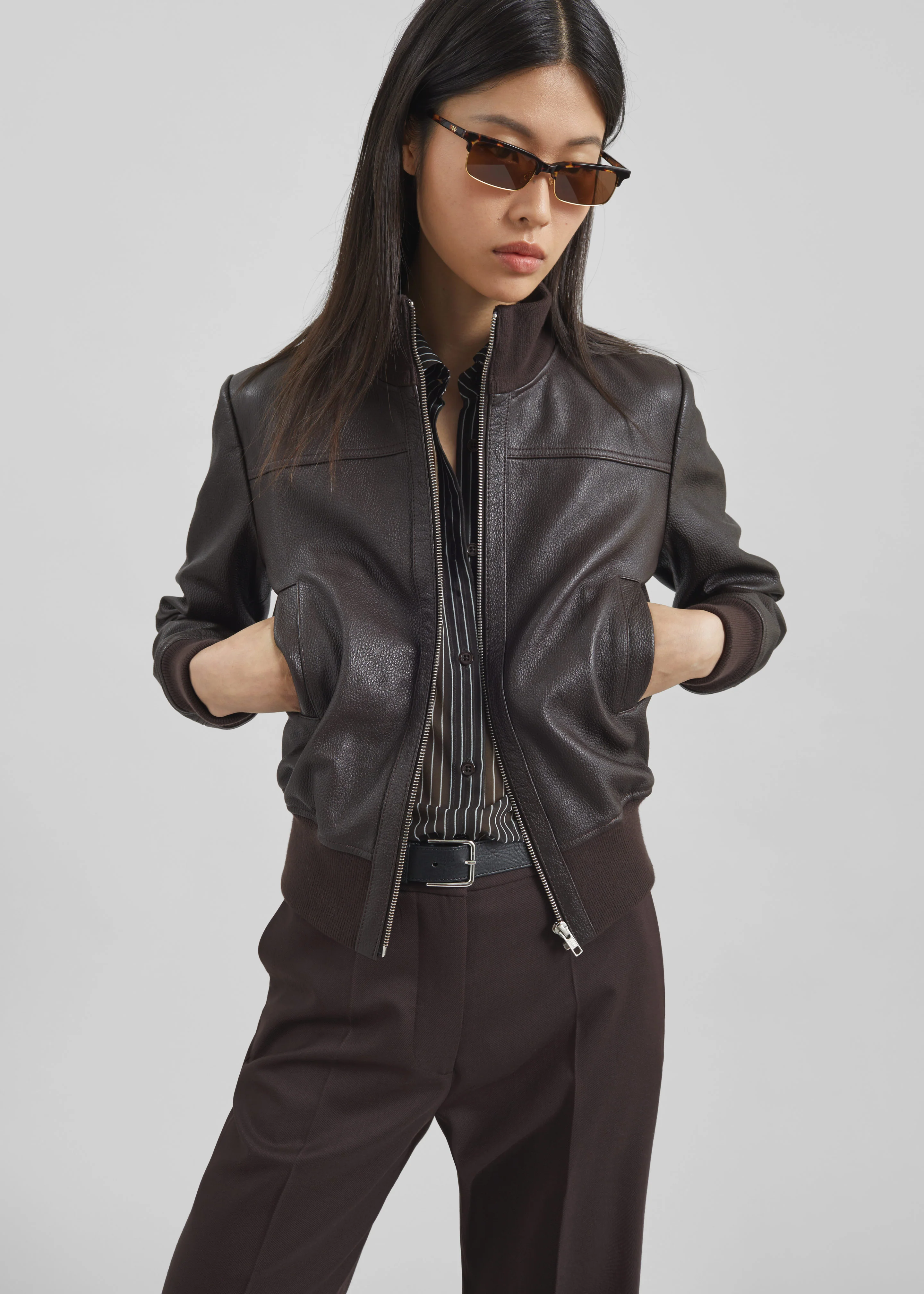 Tobias Leather Jacket - Vintage Brown