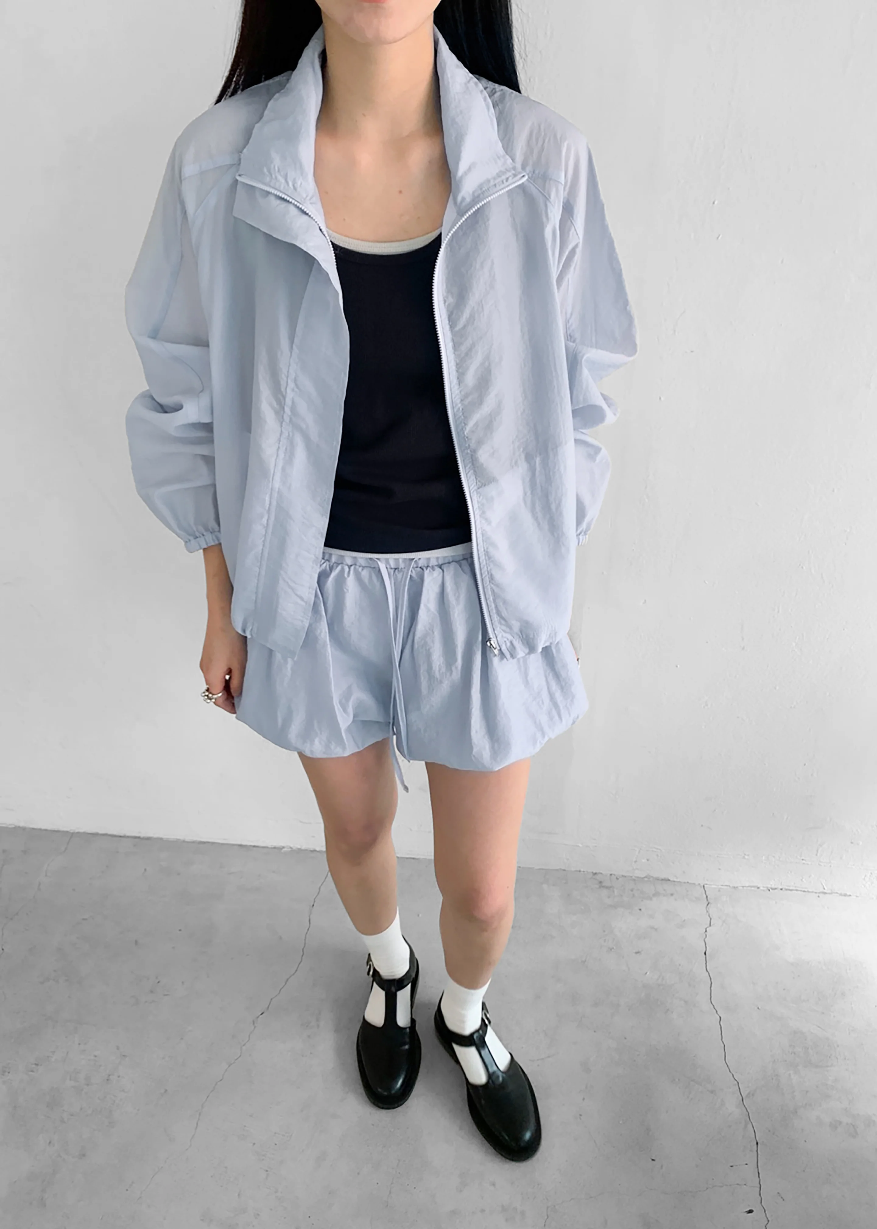 Vaila Balloon Shorts - Sky Blue - Image 11