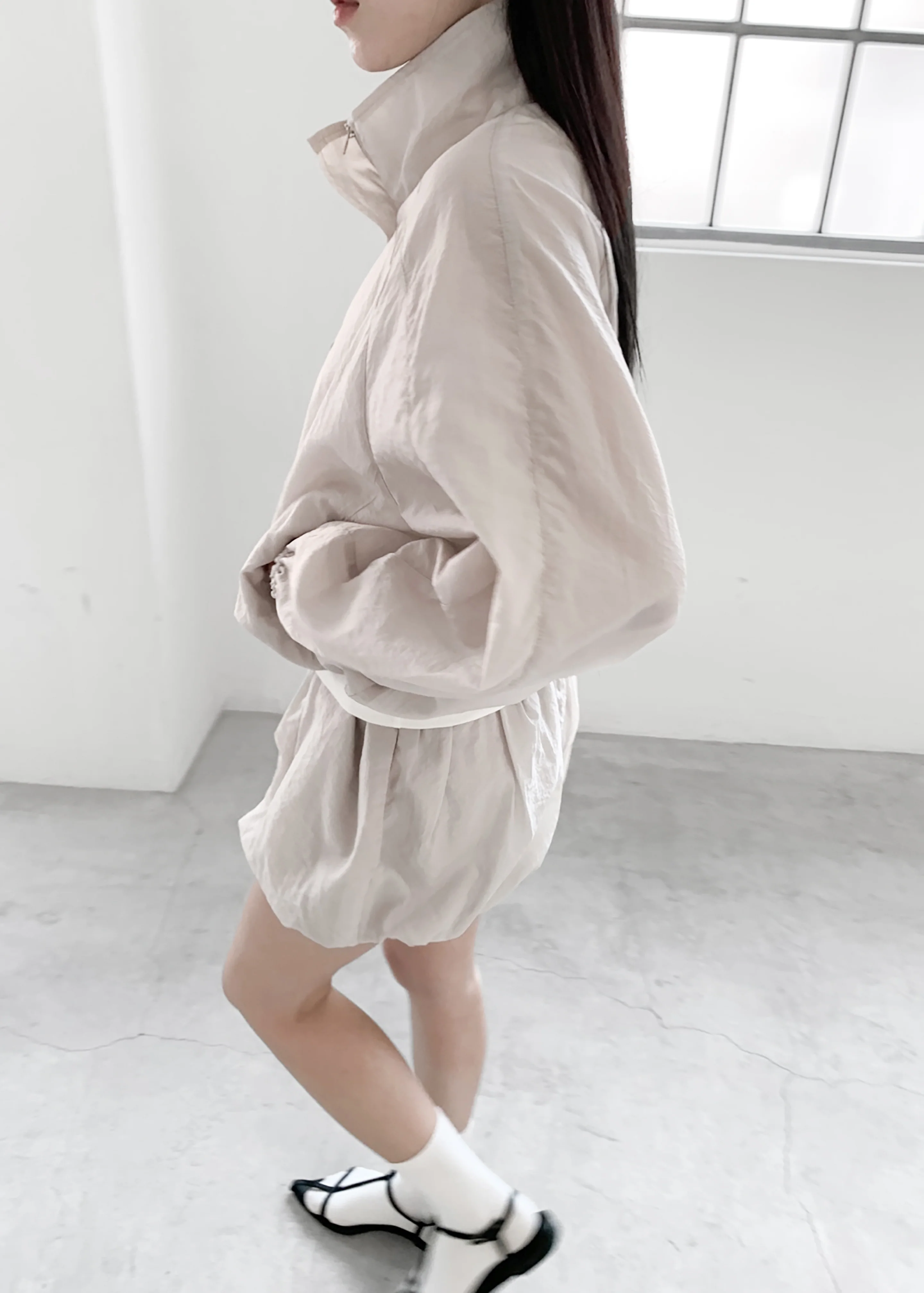 Vaila Balloon Shorts - Stone - Image 12