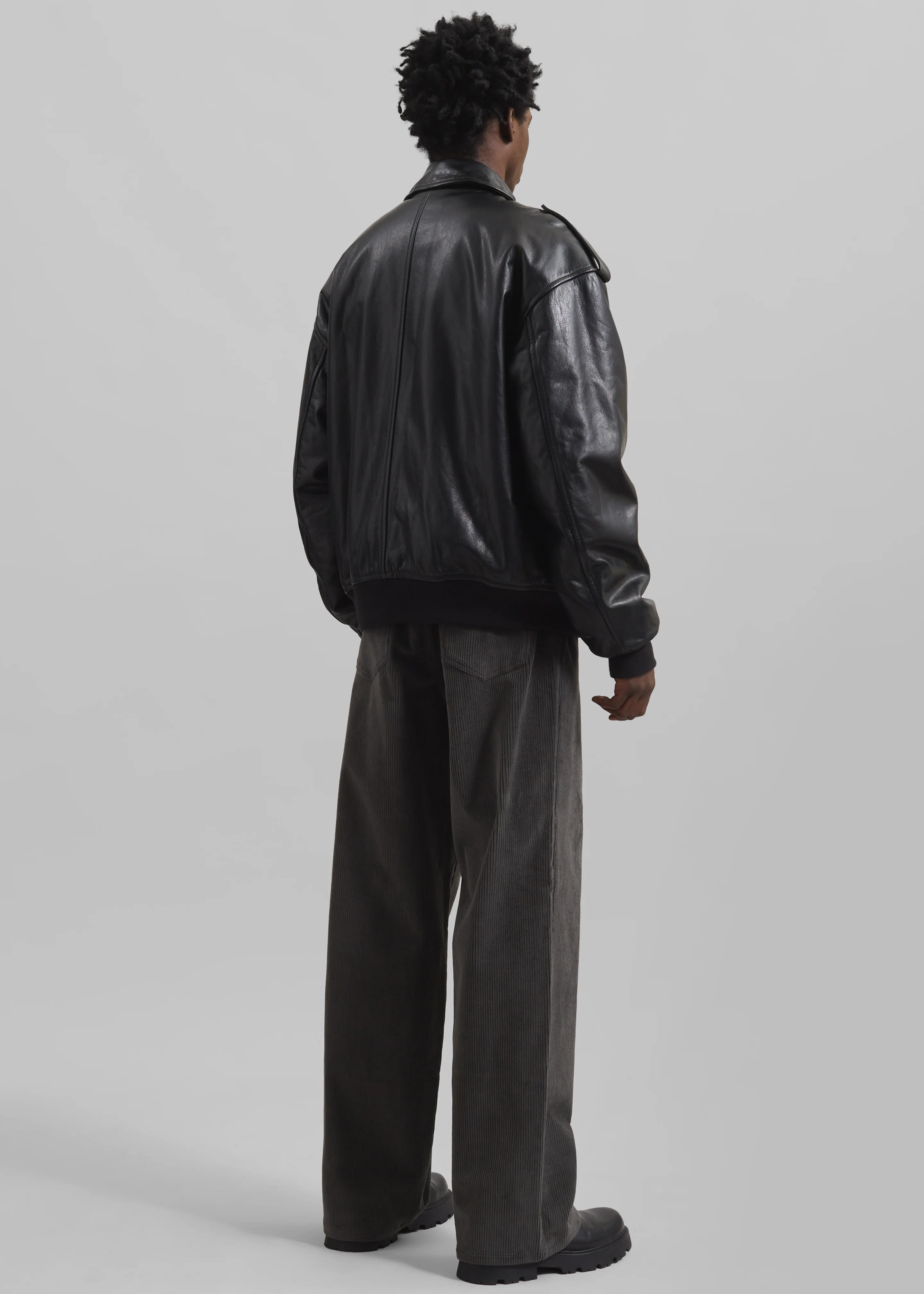 Viper Leather Jacket - Black - Image 20