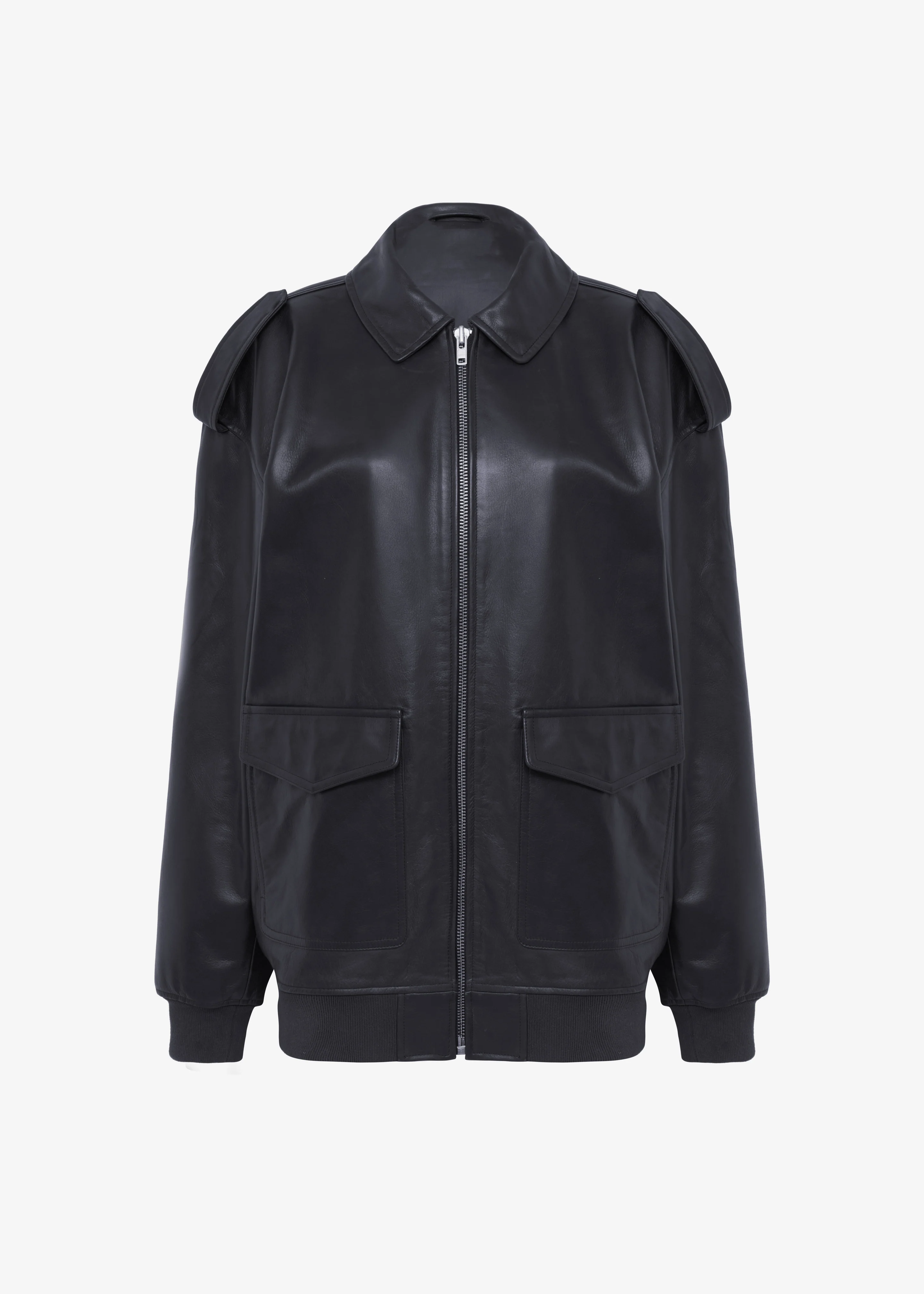 Viper Leather Jacket - Black - Image 21