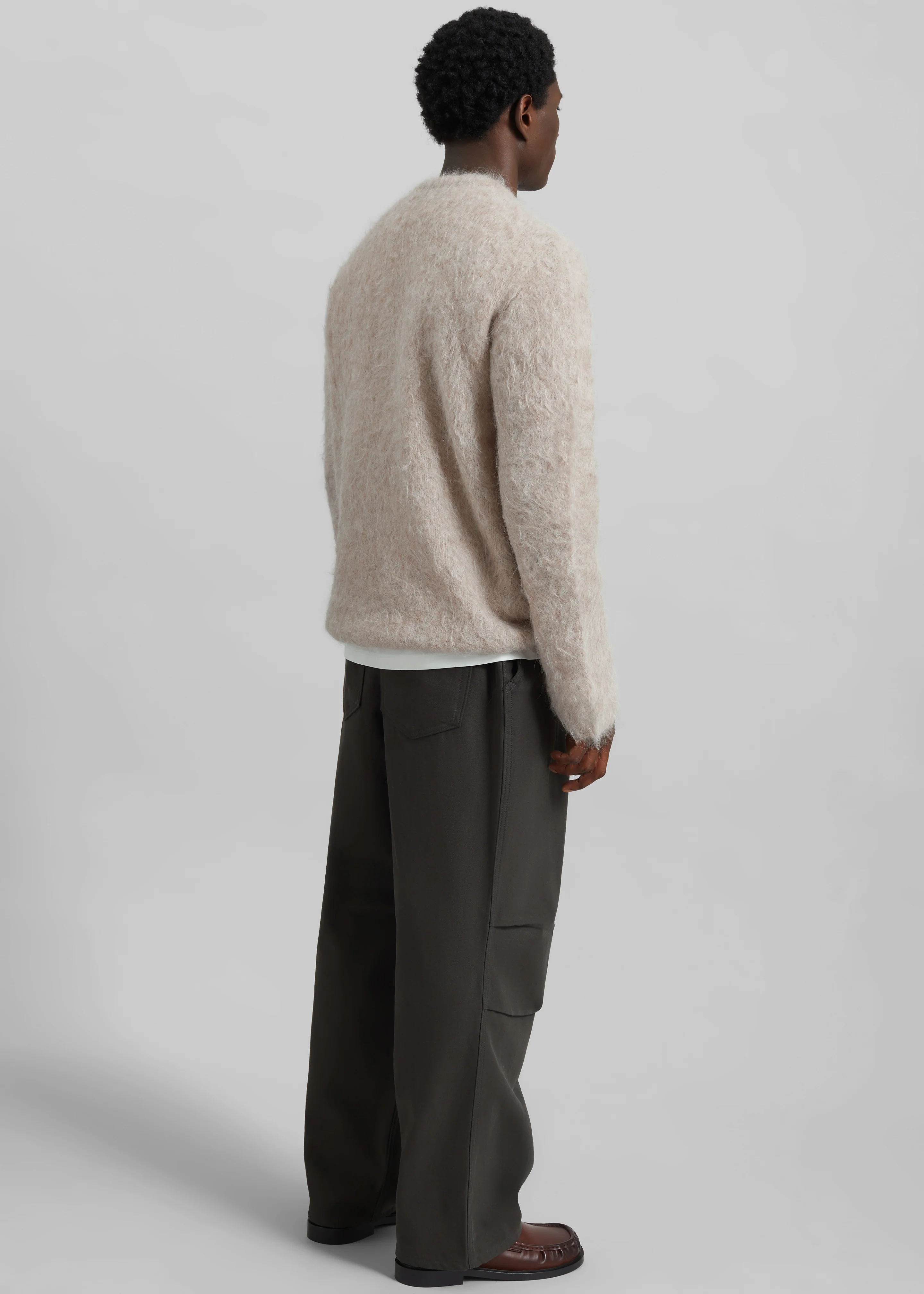 Willy Alpaca Knit Sweater - Beige - Image 9