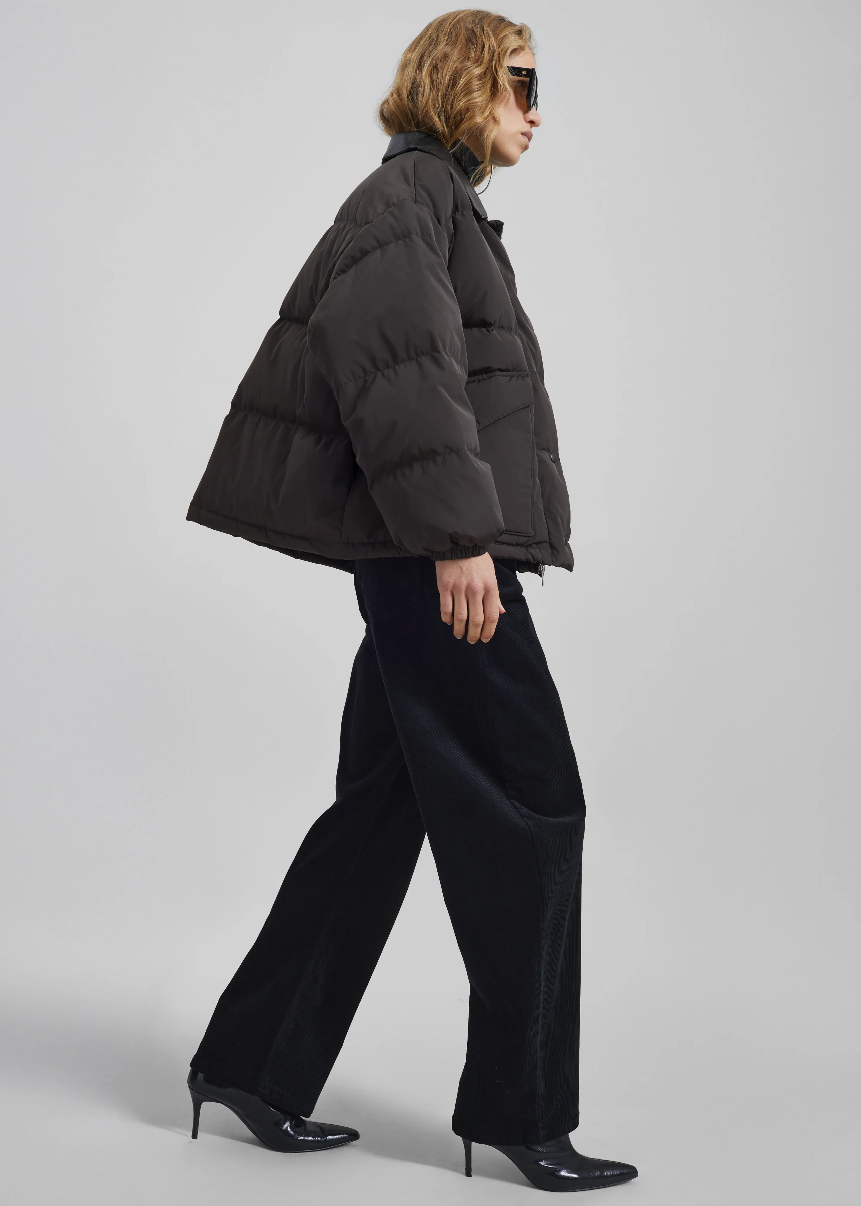 Zinal Puffer Jacket - Dark Brown - Image 3