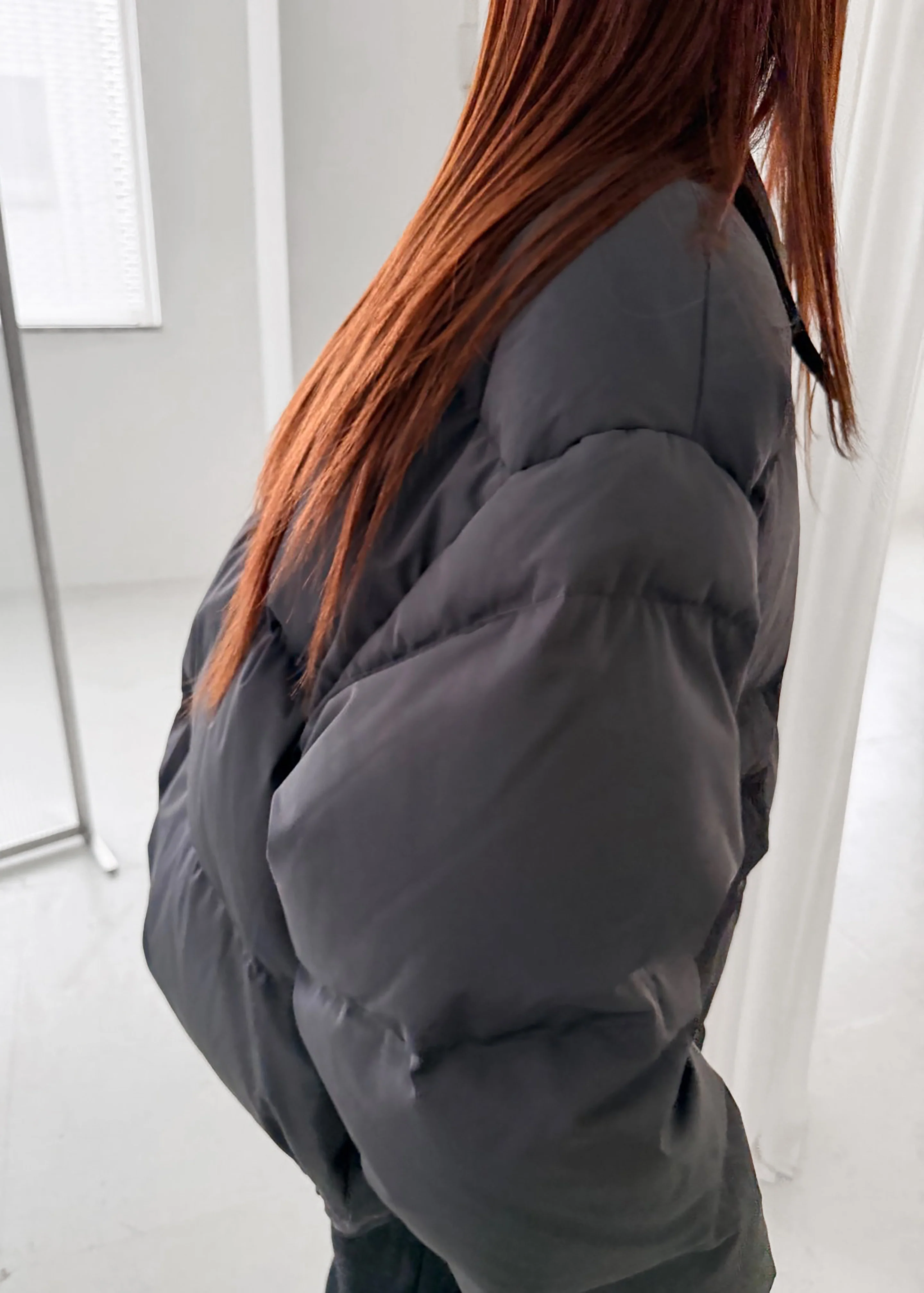 Zinal Puffer Jacket - Dark Brown - Image 9